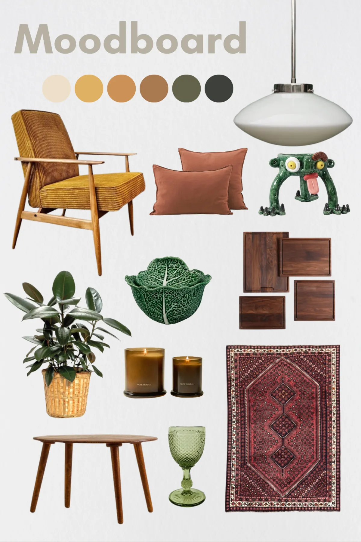 Moodboard de decoração